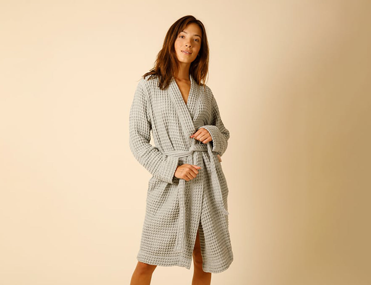 Organic Waffle Knit Robe – Nest Bedding®